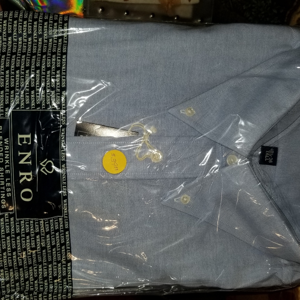 New ENRO men's 18 1/2-36 tall oxford